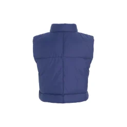 Feather down kort vest, twilight blue