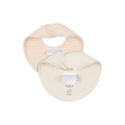 Fio Stripe 2-pack Bibs, blush mix