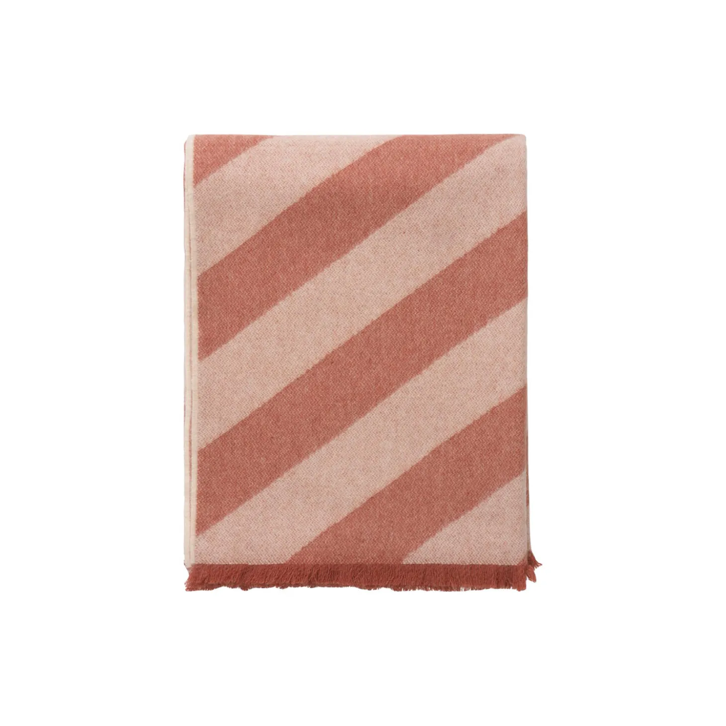 Fishbone plaid, rusty red