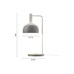 FJ Elements bordlampe, original grey