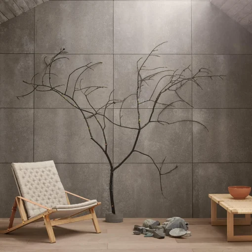 FK11 Plico loungestol, hvidolieret eg/natur