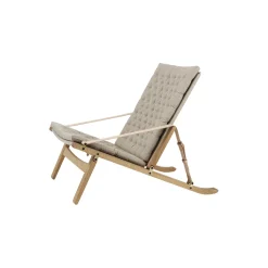 FK11 Plico loungestol, hvidolieret eg/natur