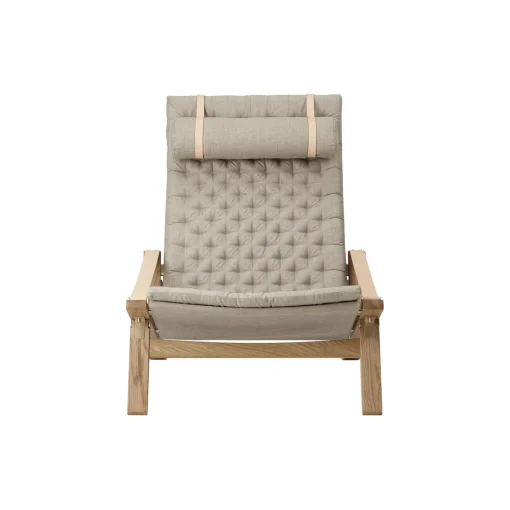 FK10 Plico loungestol, hvidolieret eg/natur