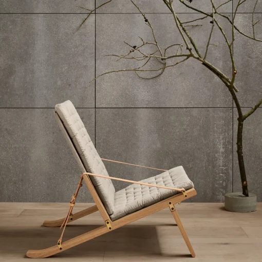 FK11 Plico loungestol, olieret eg/natur