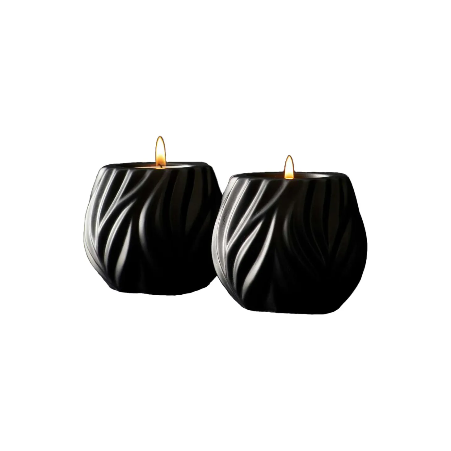 Flame fyrfadsstage, sort