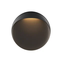 Flindt væglampe Ø 40, black texture