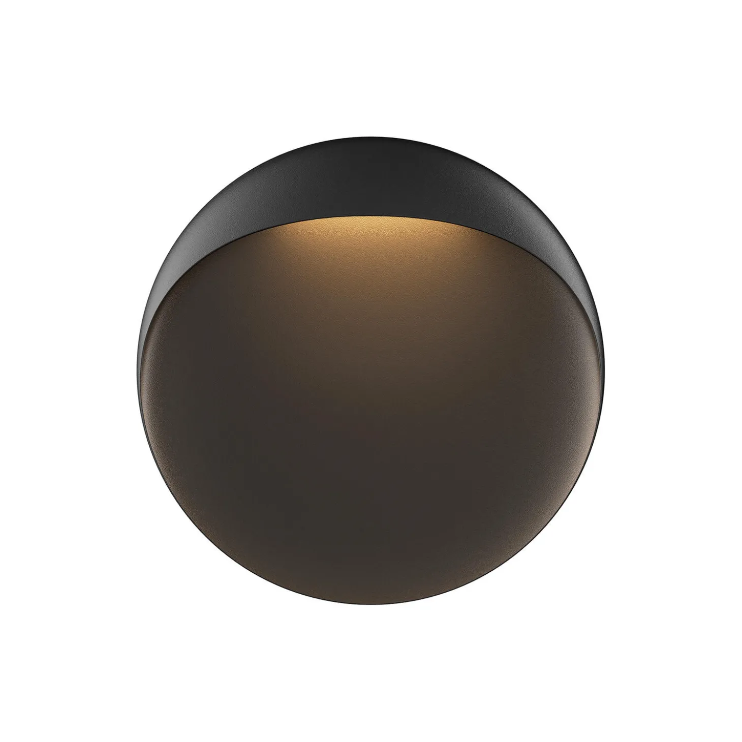 Flindt væglampe Ø 40, black texture