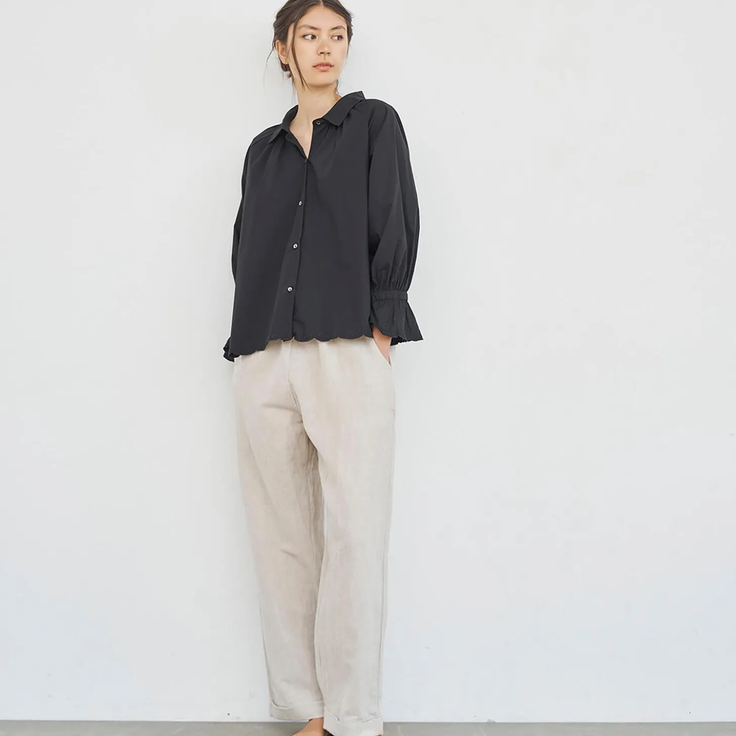 Flora Shirt, black