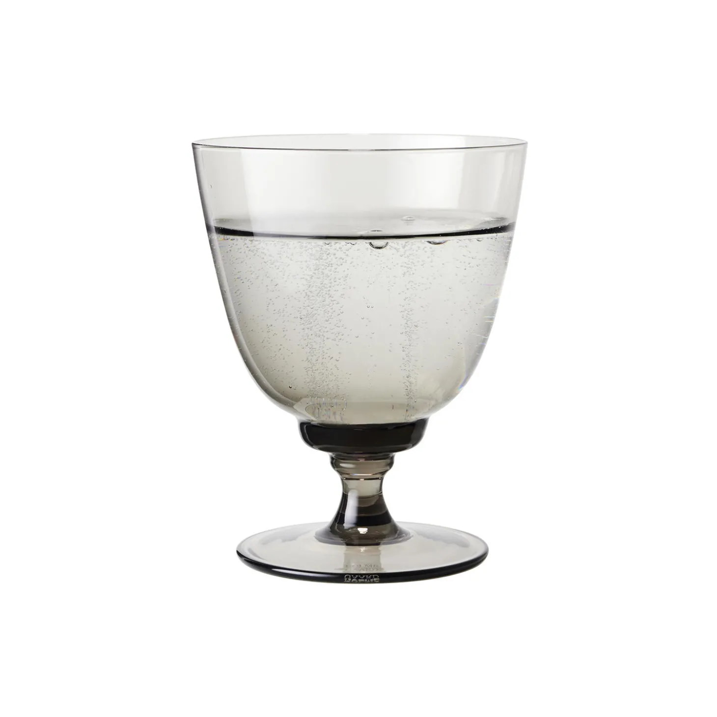 Flow glas på fod, smoke