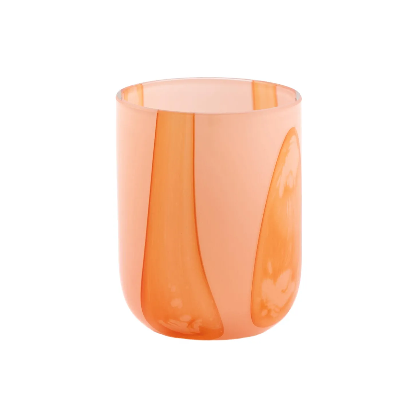 Flow Tumbler, pink w red stripes