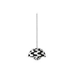 Flowerpot VP7 Pendant, black & white pattern