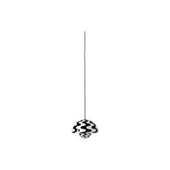 Flowerpot VP1 Pendant, black & white pattern