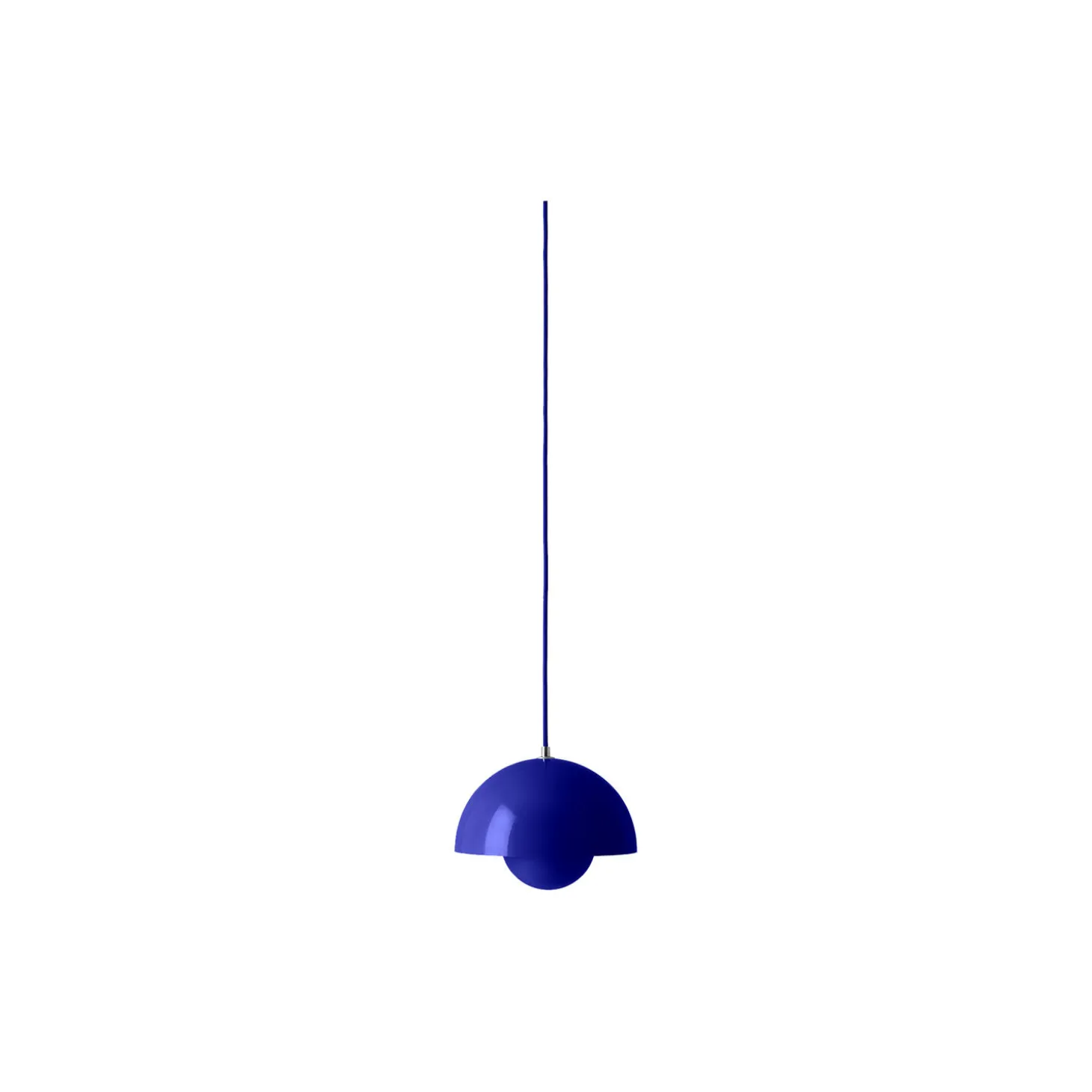 Flowerpot VP1 Pendant, cobalt blue