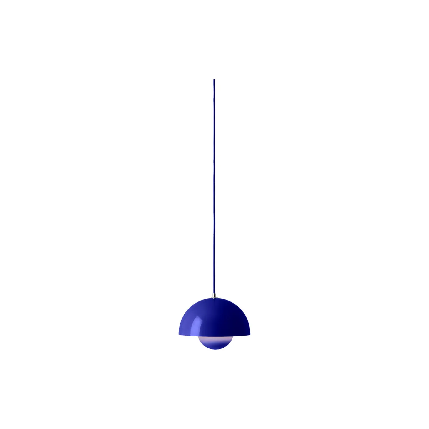 Flowerpot VP1 Pendant, cobalt blue