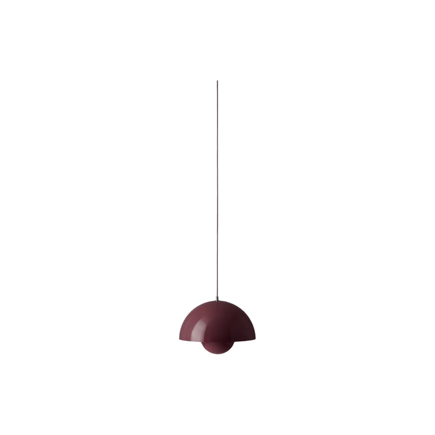 Flowerpot VP7 Pendant, dark plum