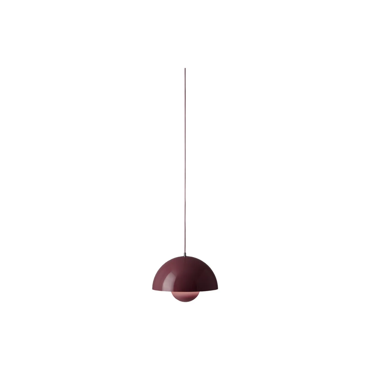 Flowerpot VP7 Pendant, dark plum