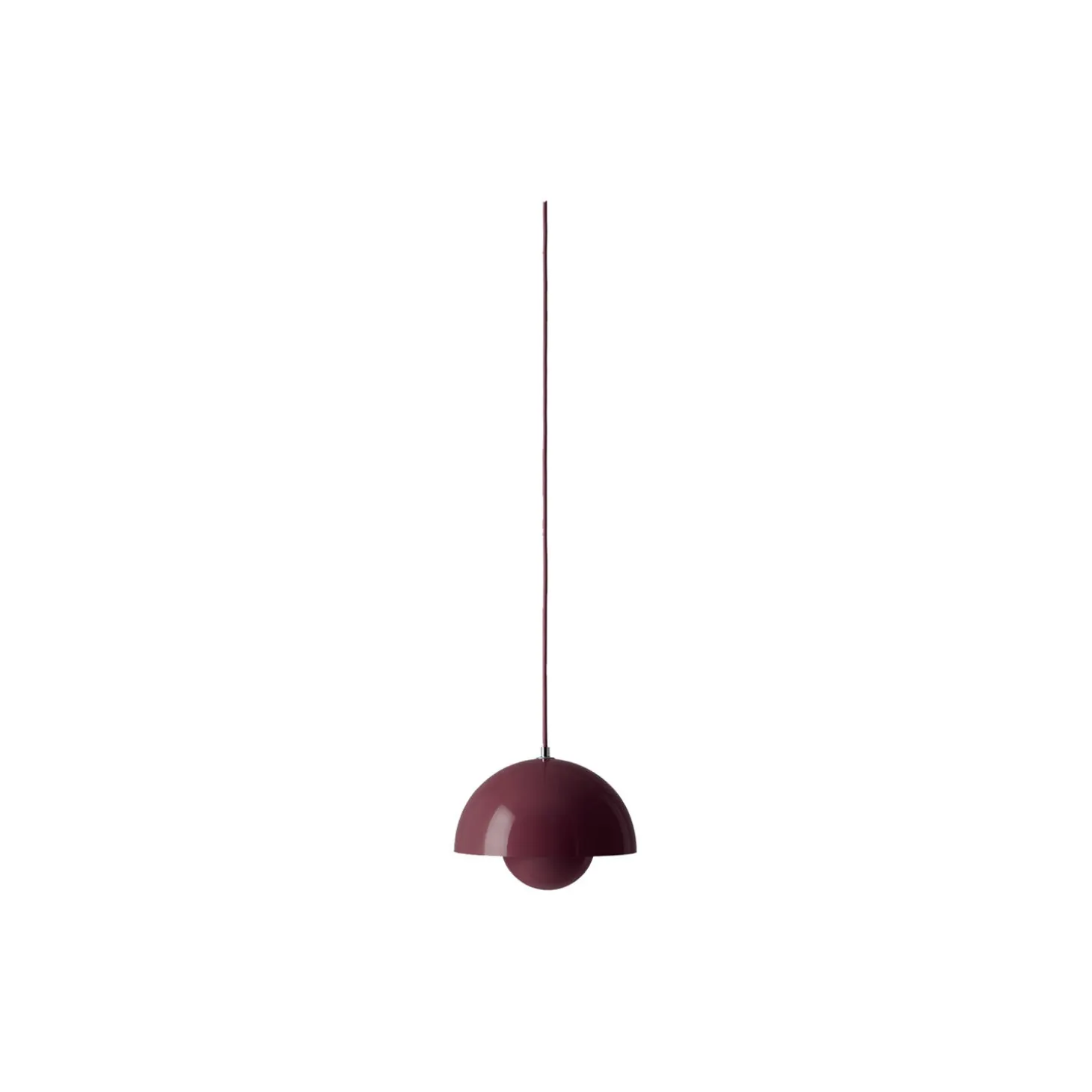 Flowerpot VP1 Pendant, dark plum