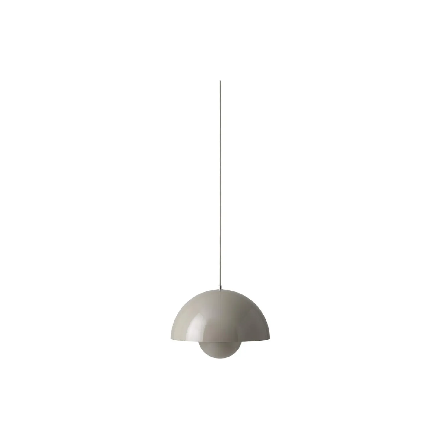 Flowerpot VP2 Pendant, grey beige