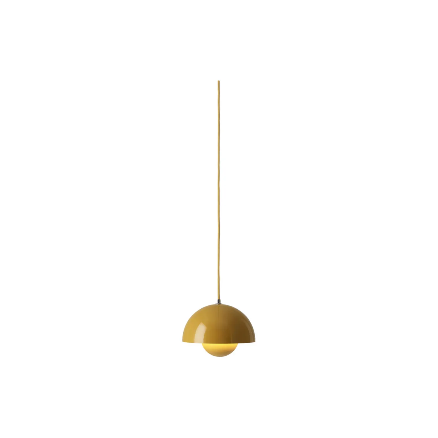 Flowerpot VP1 Pendant, mustard