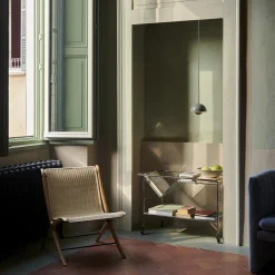 Flowerpot VP10 Pendant, stone blue