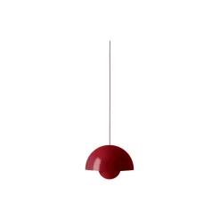 Flowerpot VP2 Pendant, vermilion red