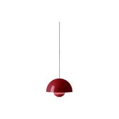 Flowerpot VP2 Pendant, vermilion red