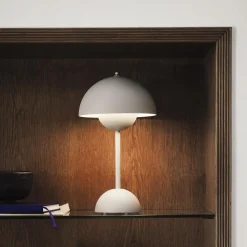 Flowerpot VP9 Portable Table Lamp, matt white