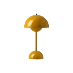 Flowerpot VP9 Portable Table Lamp, mustard