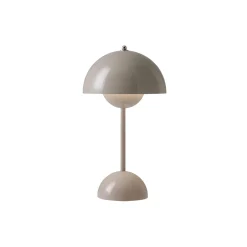 Flowerpot VP9 Portable Table Lamp, grey beige