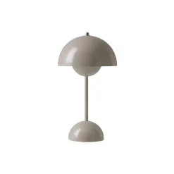 Flowerpot VP9 Portable Table Lamp, grey beige