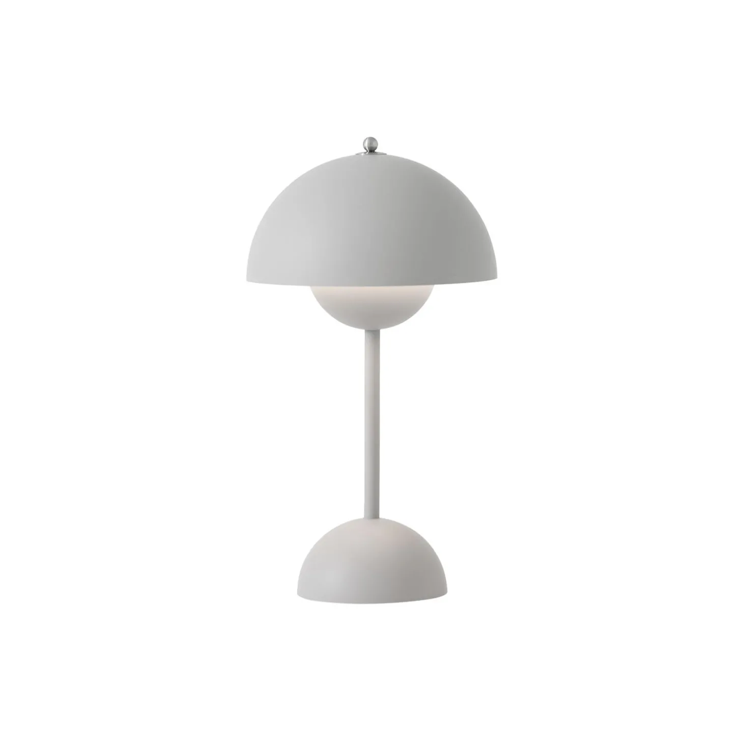 Flowerpot VP9 Portable Table Lamp, matt light grey