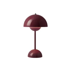 Flowerpot VP9 Portable Table Lamp, dark plum