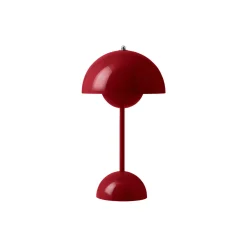 Flowerpot VP9 Portable Table Lamp, vermilion red
