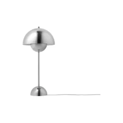 Flowerpot VP3 Table Lamp, chrome-plated