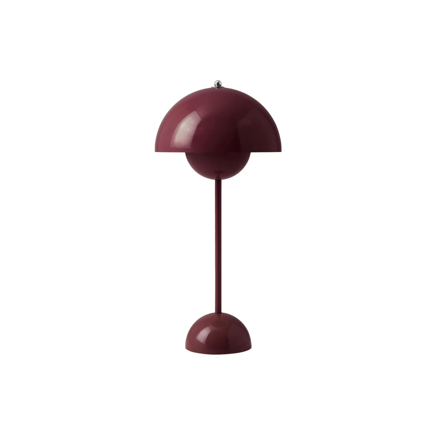 Flowerpot VP3 Table Lamp, dark plum