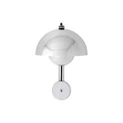 Flowerpot VP8 Wall Lamp, chrome-plated