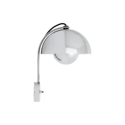 Flowerpot VP8 Wall Lamp, chrome-plated