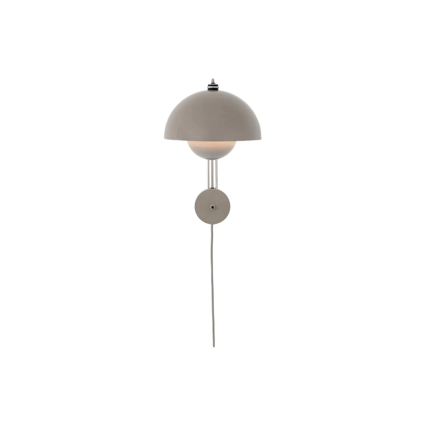 Flowerpot VP8 Wall Lamp, grey beige