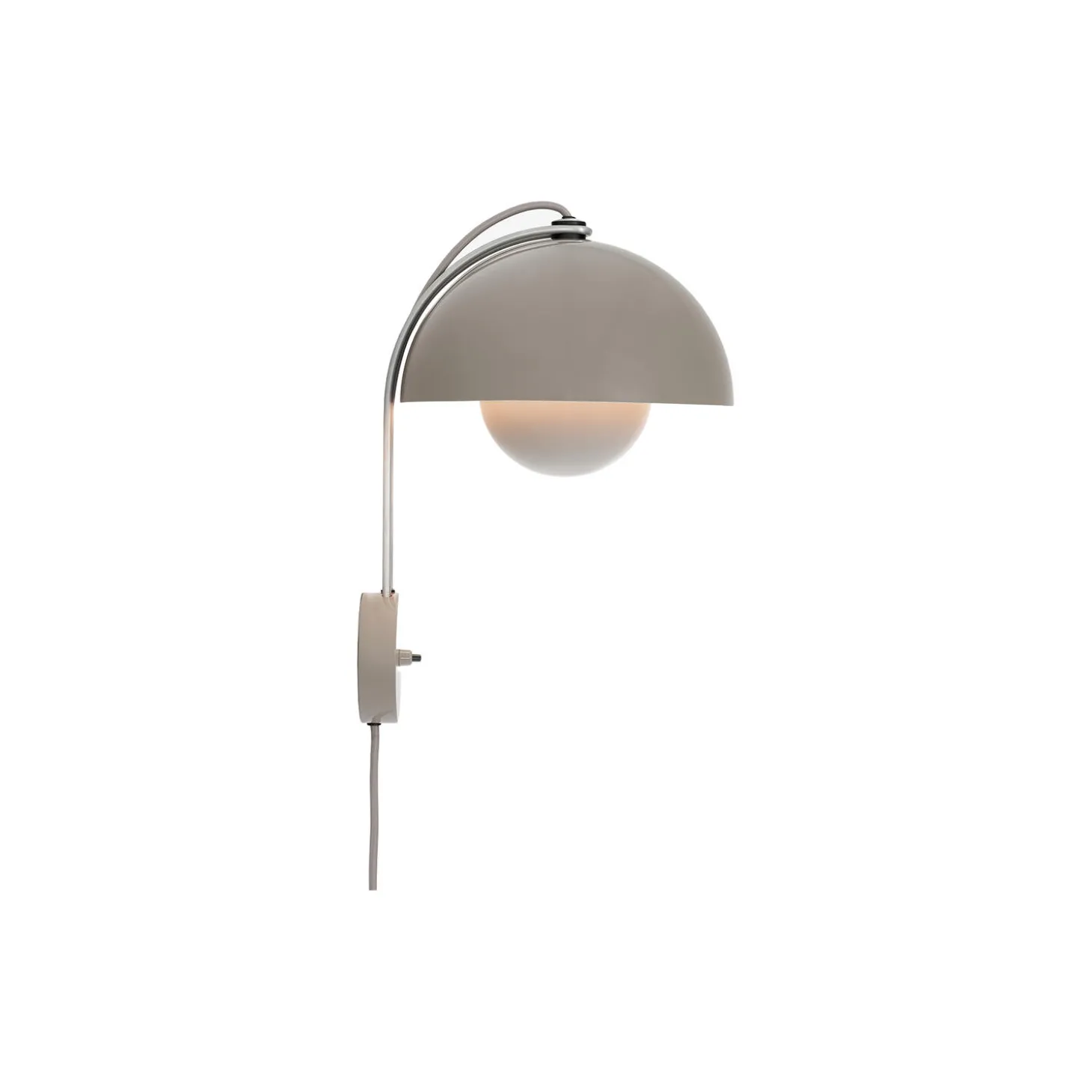 Flowerpot VP8 Wall Lamp, grey beige