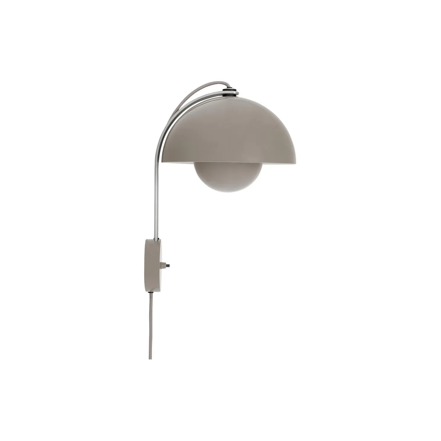 Flowerpot VP8 Wall Lamp, grey beige