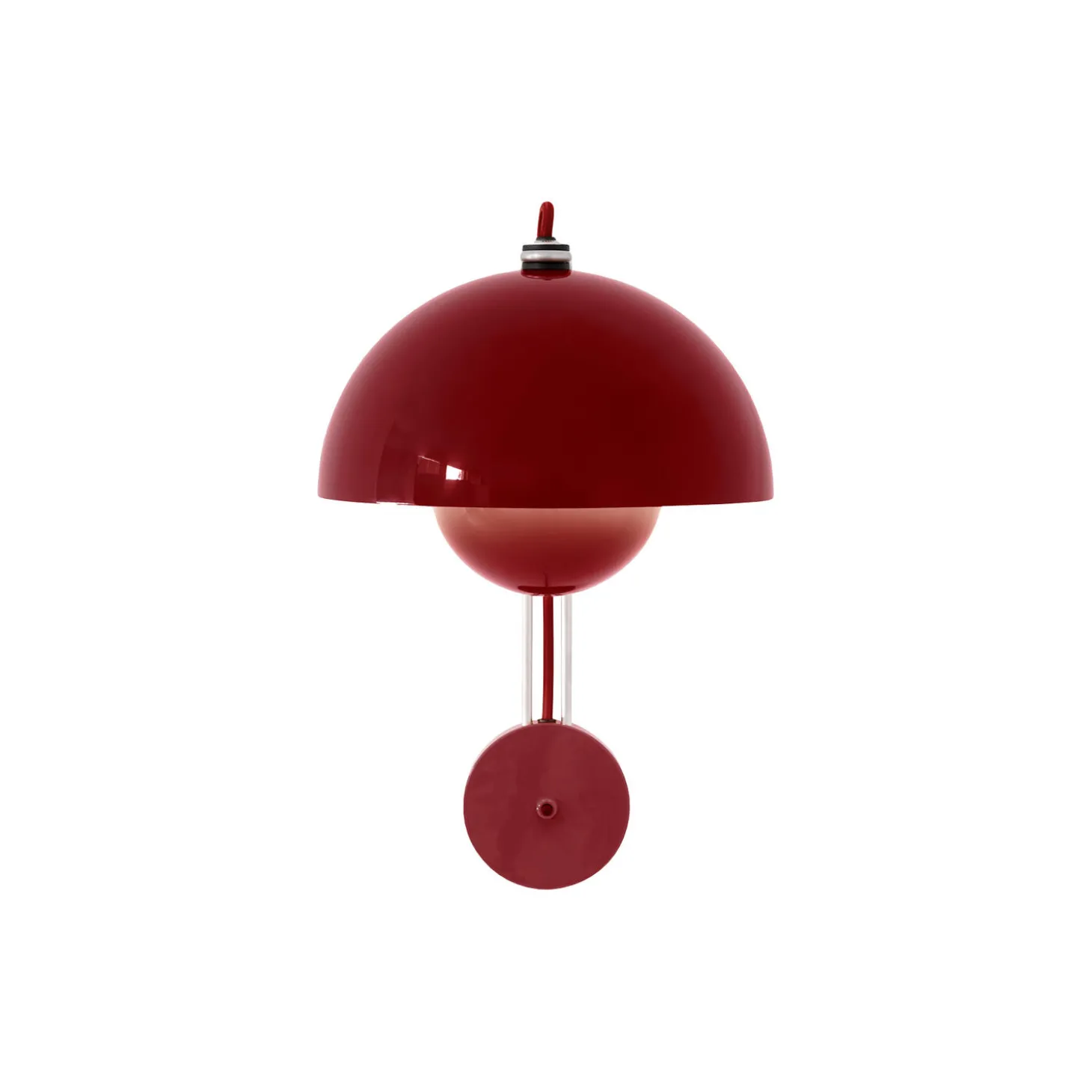 Flowerpot VP8 Wall Lamp, vermilion red