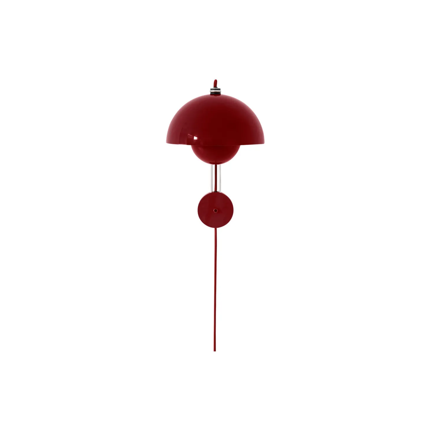 Flowerpot VP8 Wall Lamp, vermilion red