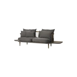 Fly SC3 2-seater Sofa, Hot Madison 093/smoked oiled oak