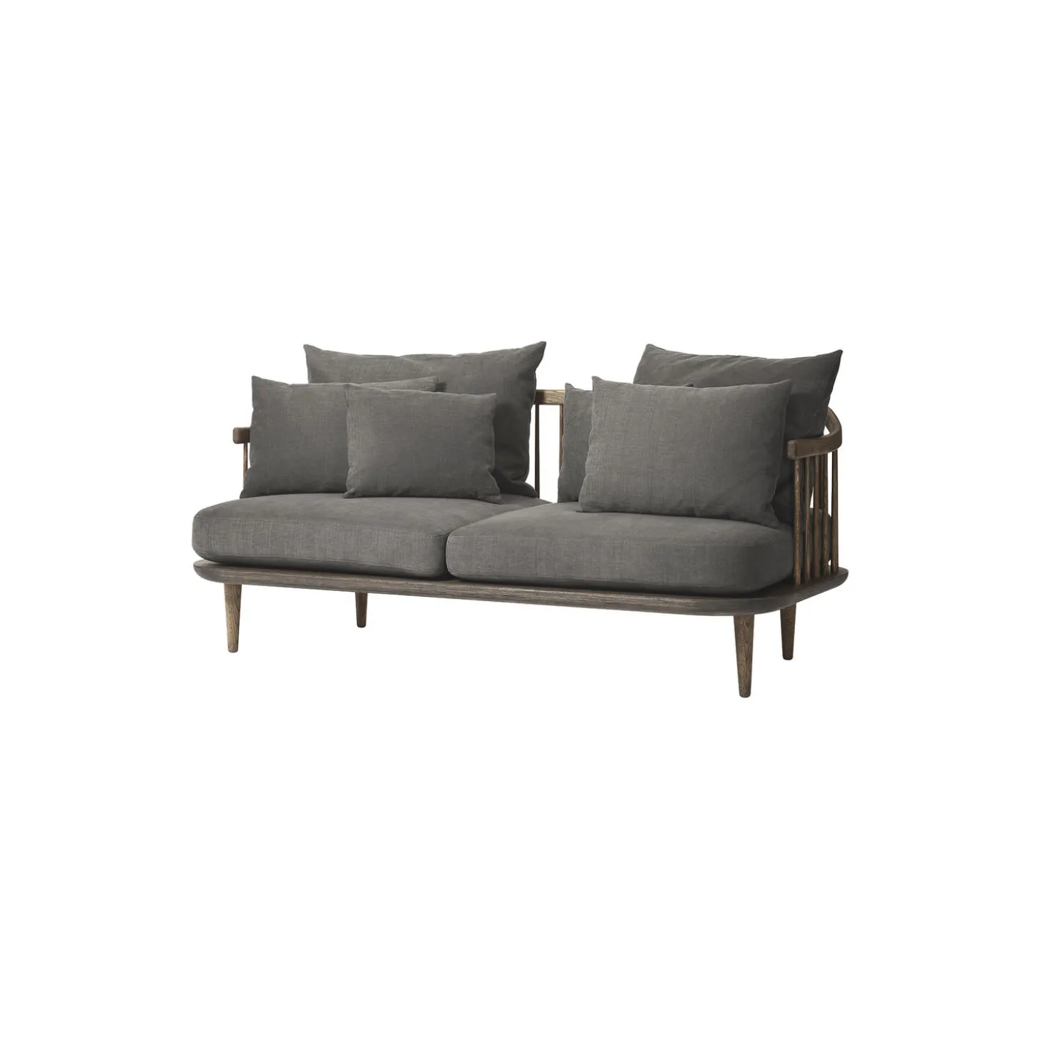 Fly SC2 2-seater Sofa, Hot Madison 093/smoked oiled oak