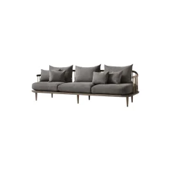 Fly SC12 3-seater Sofa, Hot Madison 093/smoked oiled oak