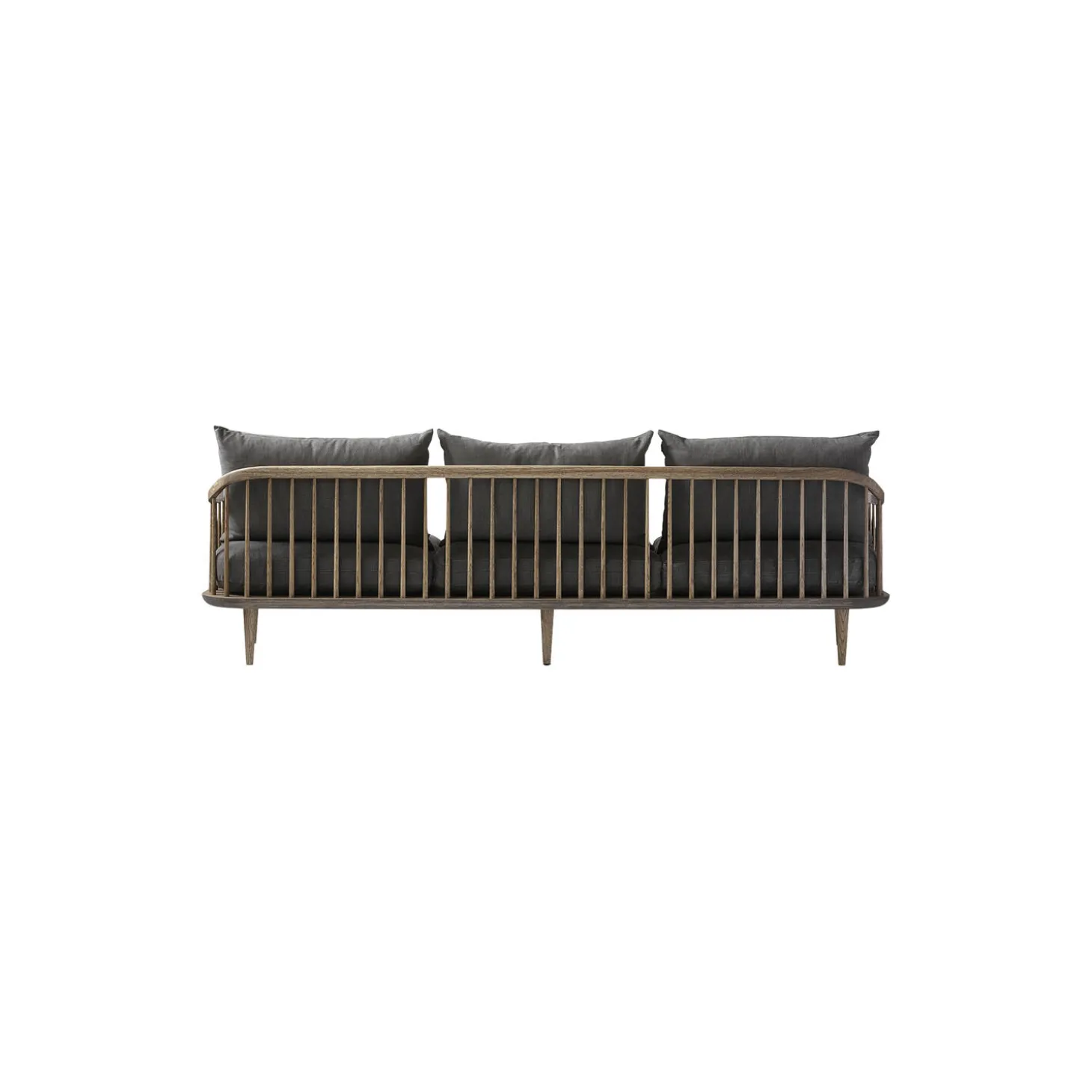 Fly SC12 3-seater Sofa, Hot Madison 093/smoked oiled oak