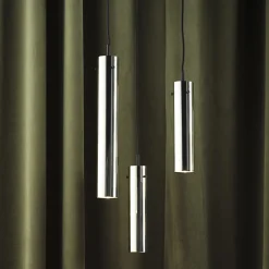 FM2014 Solid Pendant, glossy stainless steel