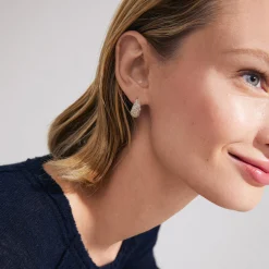 FOCUS Crystal Øreringe, gold plated