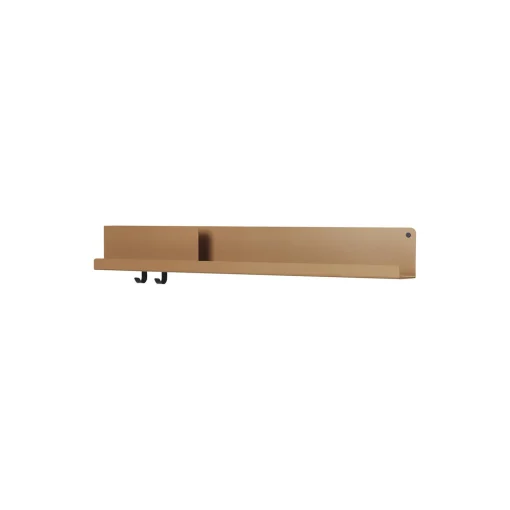 Folded Shelves, burnt orange