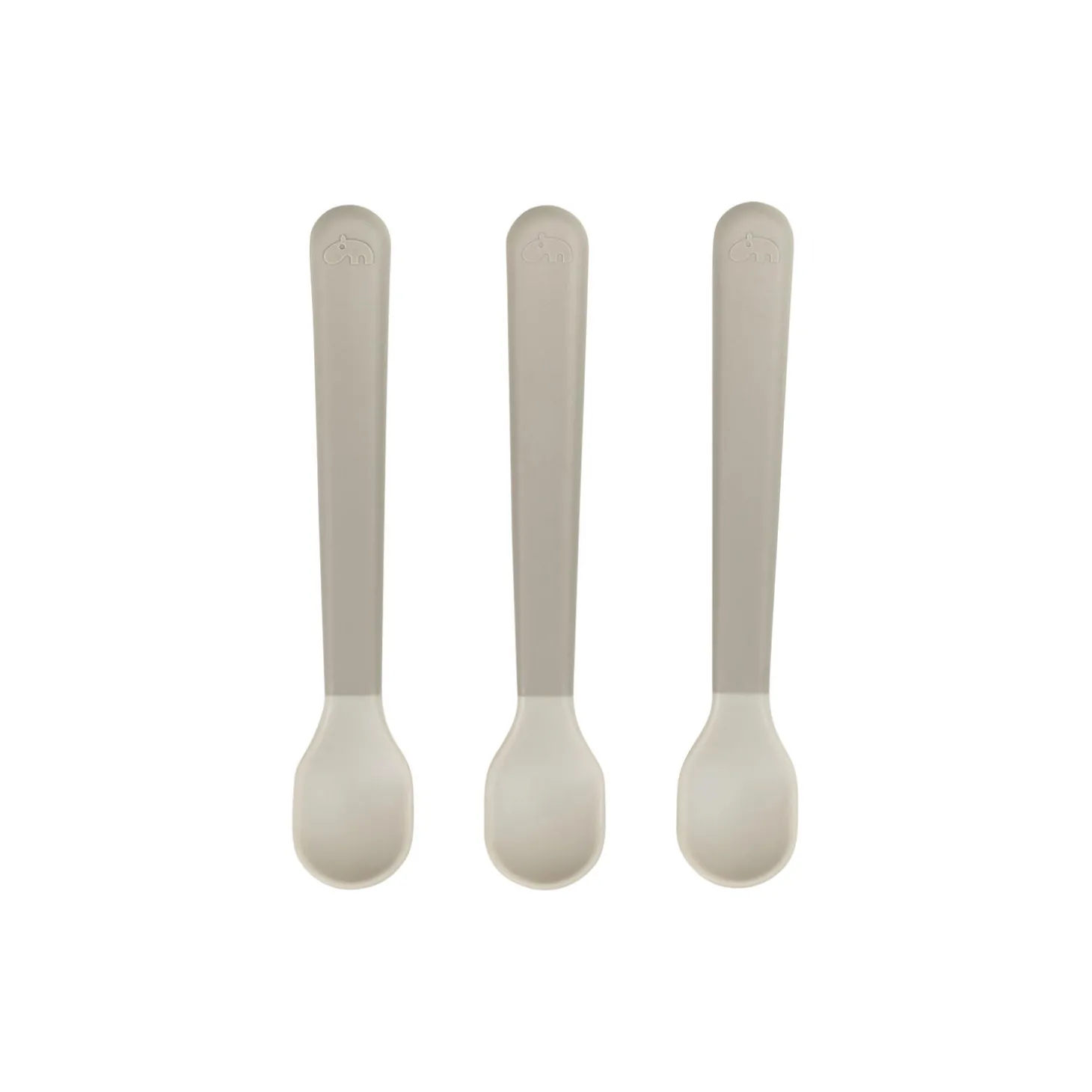 Foodie Easy-grip babyske 3-pak, sand